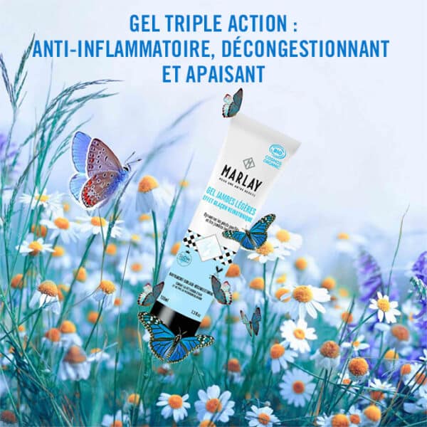 GEL JAMBES LEGERES- Pieds Gonflés Tube 100 ml- MARLAY – Image 3