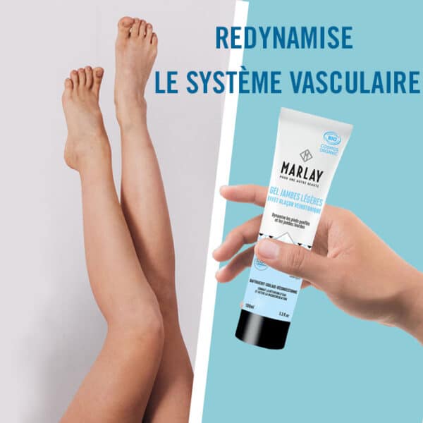 GEL JAMBES LEGERES- Pieds Gonflés Tube 100 ml- MARLAY – Image 4