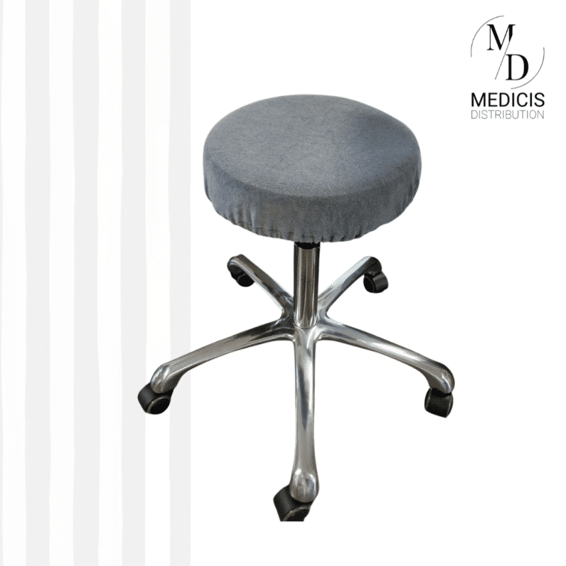 Housse de Tabouret en éponge extensible- T2 Gris