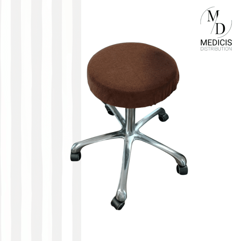 Housse de Tabouret en éponge extensible- T2 Marron