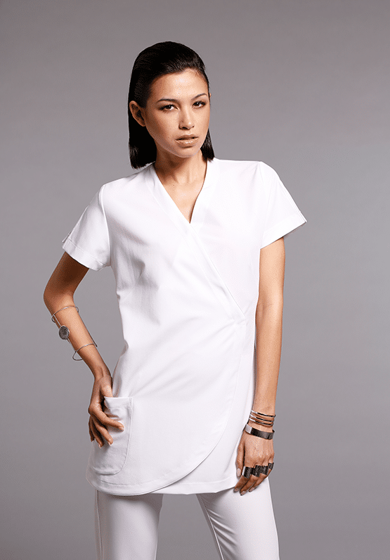 Blouse esthétique BRASILIA Blanche