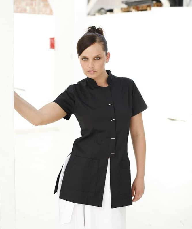 Blouse esthétique COL MAO Noire