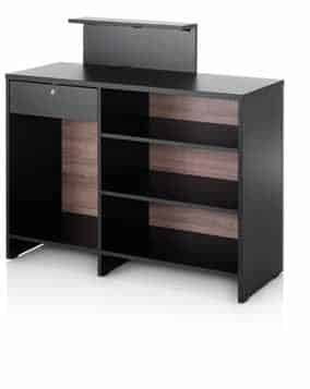 Comptoir d'Accueil en Noir et Bois – Image 2
