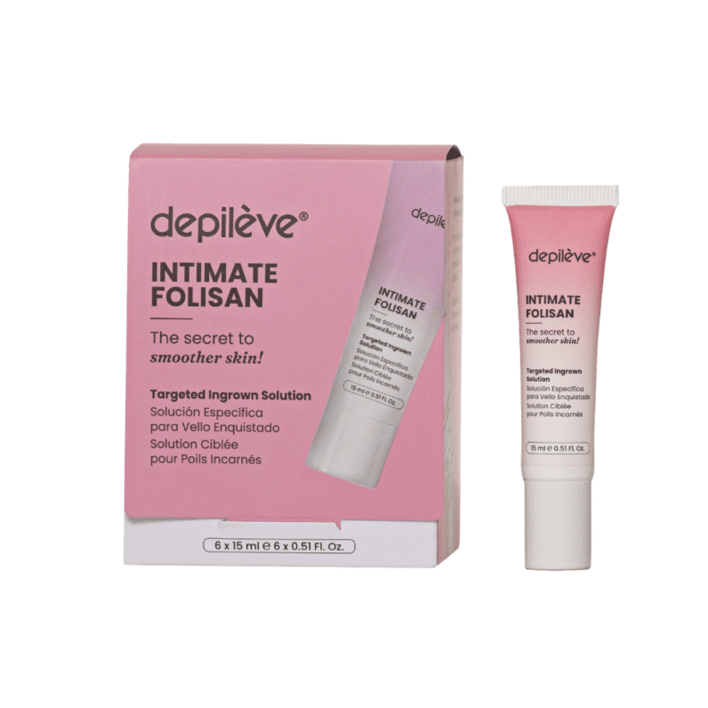 INTIMATE FOLISAN Soin Poils incarnés- Boite de 6 Roll-on 15 ml