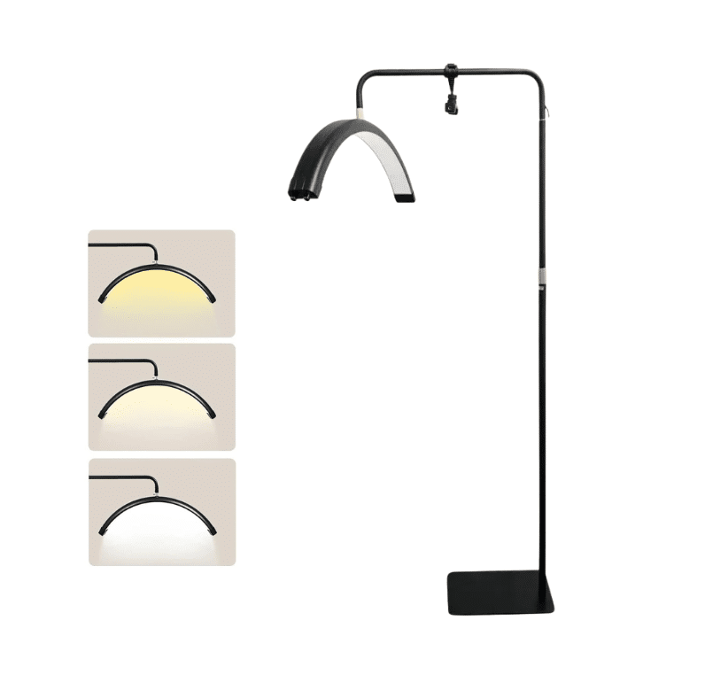 LAMPE Demi-lune Noire avec Télécommande