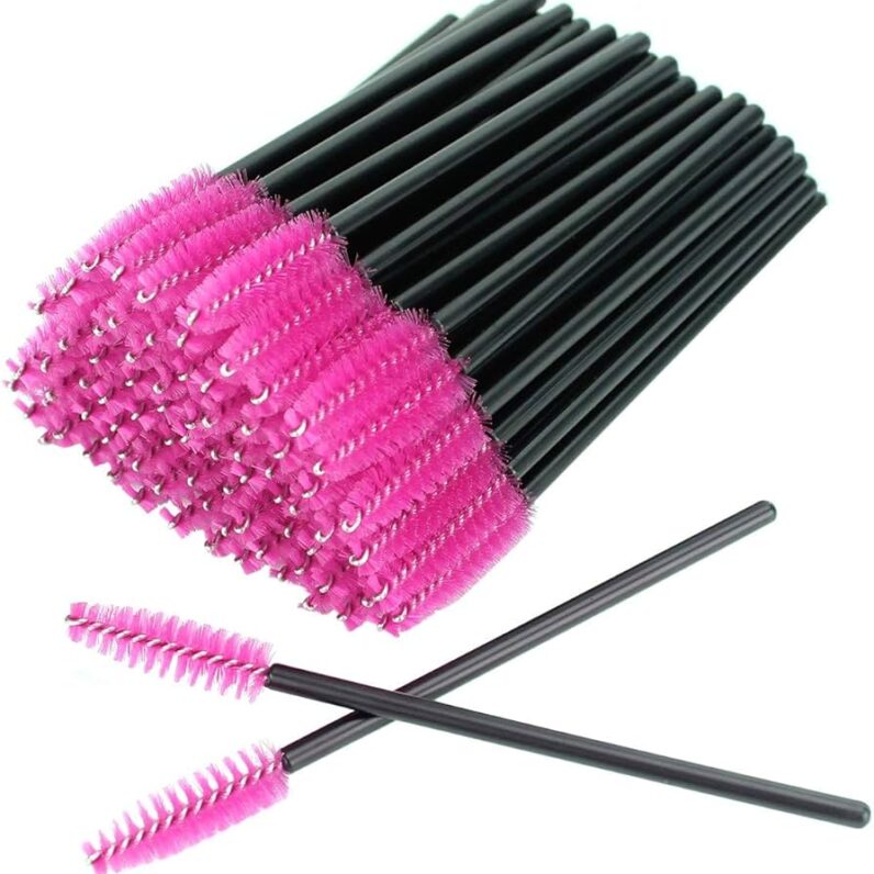 Brosses Mascara Noir/Brosse Rose X50