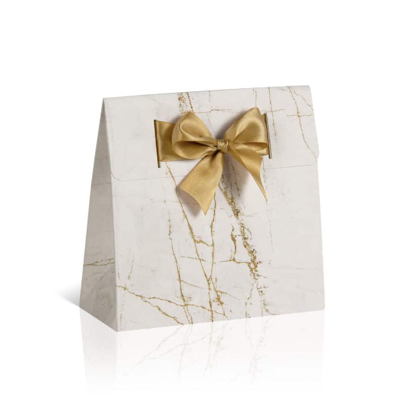 BROOKLYN White/Gold Marble
