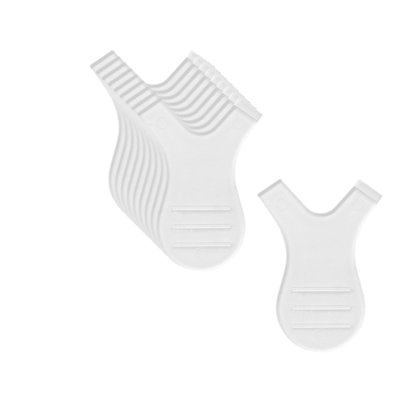 Peigne Y Transparent – lot de 10