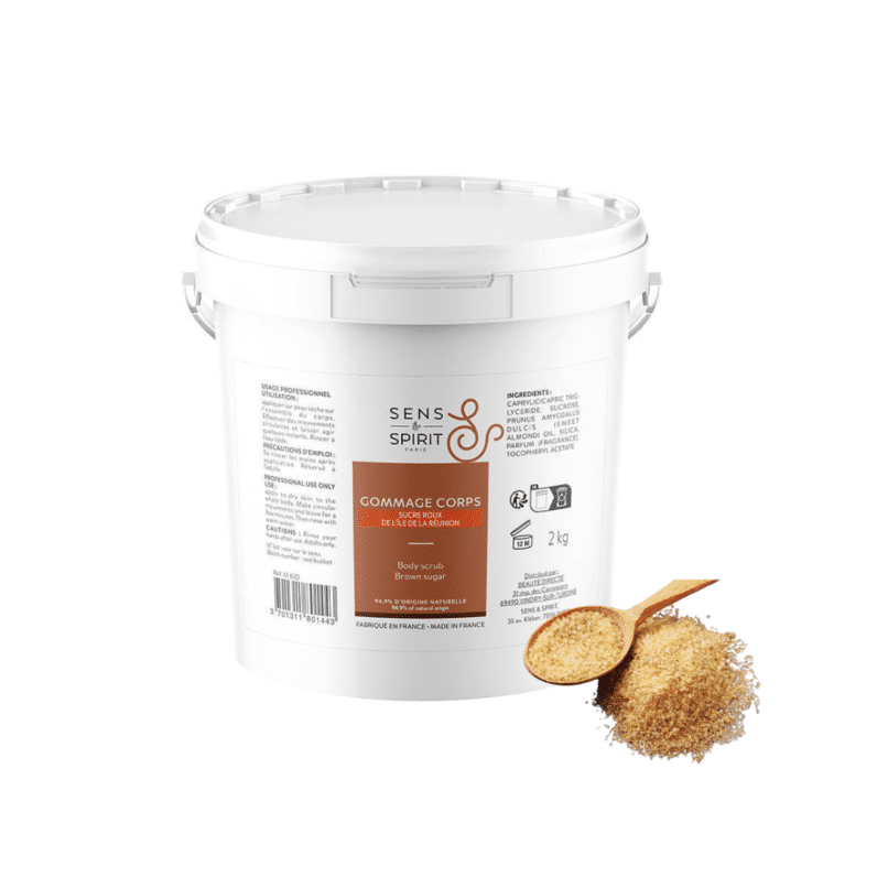 Gommage corps – Sucre roux 2 kg – Sens & Spirit